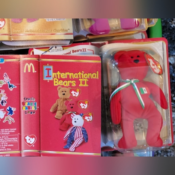 TY Teenie Beanie Babies Int. Bears LOT of 3 NIP SPANGLE, OSITO, GERMANIA - Picture 2 of 6